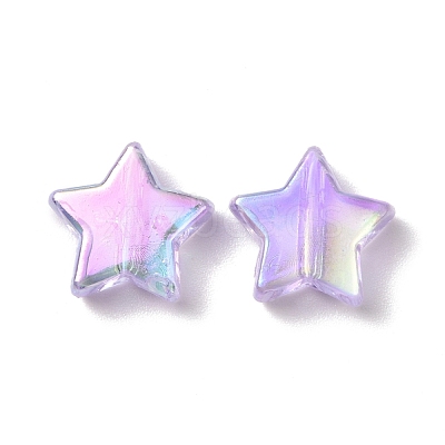 Eco-Friendly Transparent Acrylic Beads PL556-PW41-1