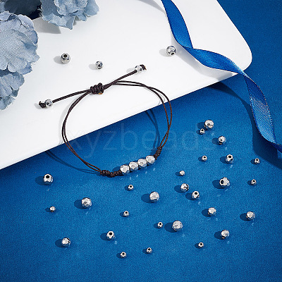 36Pcs 3 Style 201 Stainless Steel Beads STAS-UN0045-50-1