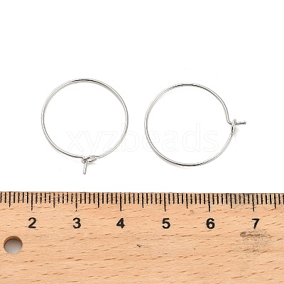 Brass Hoop Earring Findings KK-R112-038B-1