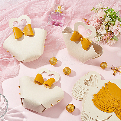 Foldable Imitation Leather Wedding Candy Bags CON-WH0089-54A-1