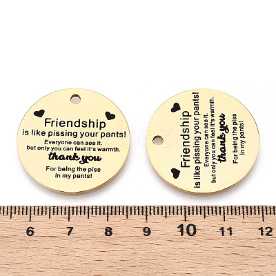 201 Stainless Steel Pendants STAS-T064-37G-15-1