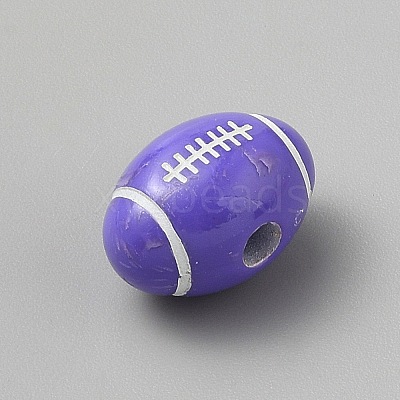 Opaque Acrylic European Beads SACR-CJC0001-34C-1