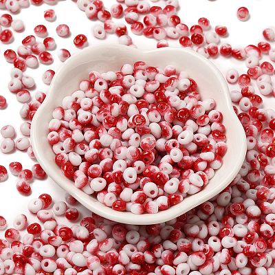 Baking Paint Glass Seed Beads SEED-F006-01A-06-1
