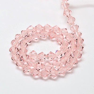 Imitate Austrian Crystal Bicone Glass Beads Strands GLAA-F029-5x5mm-15-1