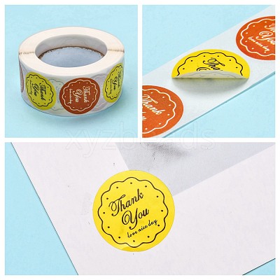 1 Inch Thank You Stickers DIY-G013-A15-1