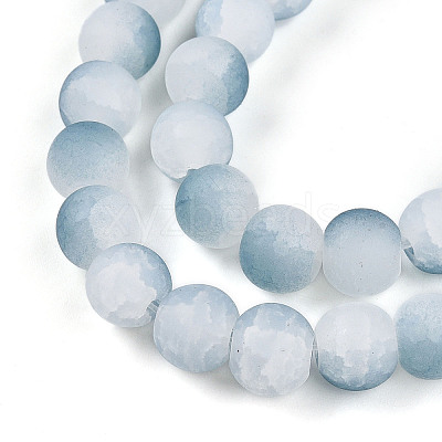 Crackle Glass Beads X1-GLAA-N009-8mm-06-1