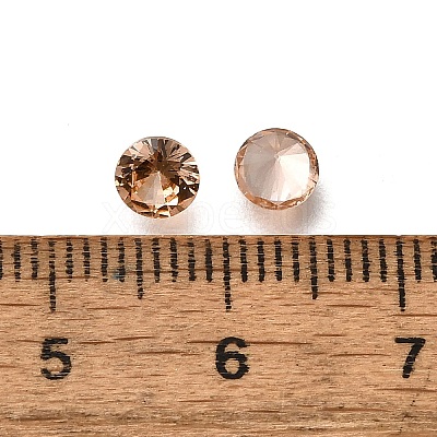 Cubic Zirconia Pointed Back Cabochons ZIRC-WH0001-B11-1
