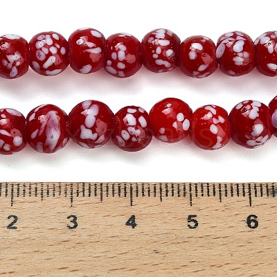 Handmade Lampwork Beads Strands LAMP-H071-01A-04-1