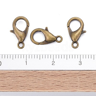 Antique Bronze Alloy Lobster Claw Clasps X-E102-NFAB-1