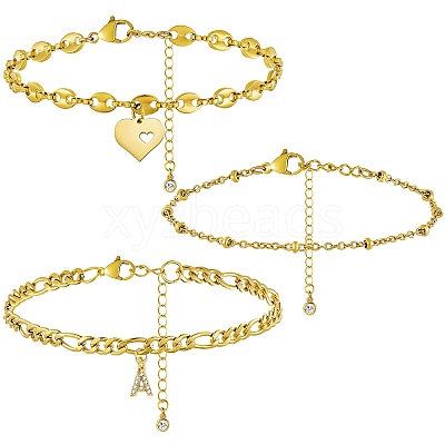 Anklets Sets AJEW-AN00383-01-1