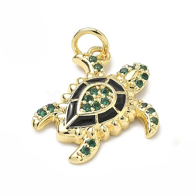 Brass Micro Pave Cubic Zirconia Pendants LS-KK-H255-01A-G01-1