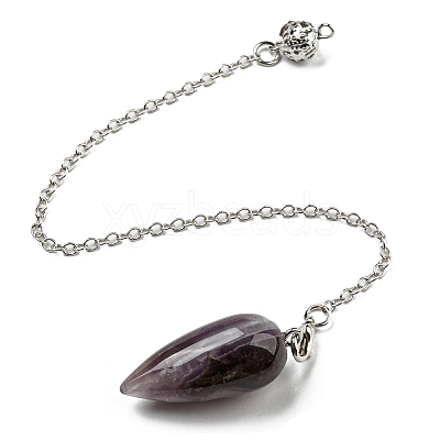 Mixed Natural Gemstone Bullet Charm G-Q1002-07P-1