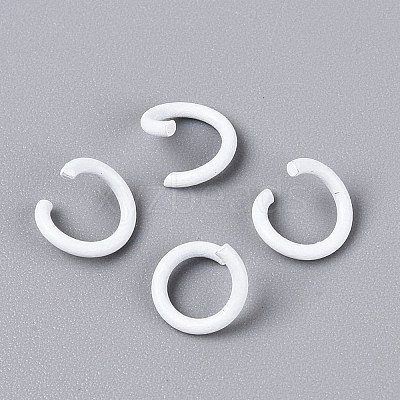 Spray Painted Iron Open Jump Rings IFIN-T017-04B-31-1