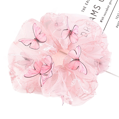 Butterfly Satin Face Elastic Hair Accessories PW-WGC724A-02-1