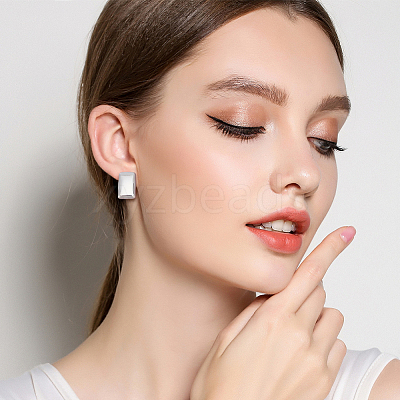 Real 14K Gold Plated 4 Pairs 4 Style Alloy Stud Earrings for Women EJEW-AN0004-24-1