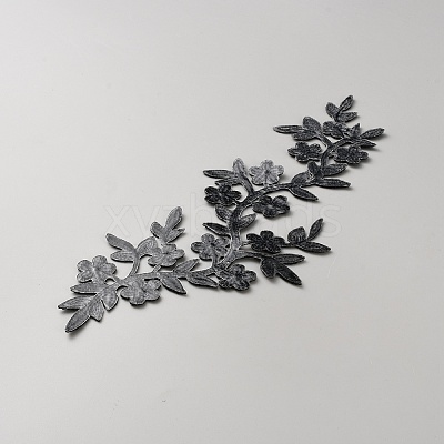 Flower Embroider Thread Iron on/Sew On Patches PATC-WH0012-95A-1