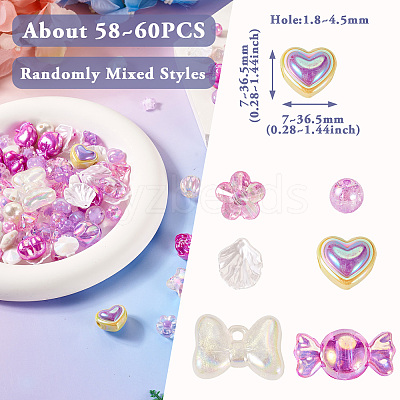 Acrylic Beads MACR-TA0001-87F-1
