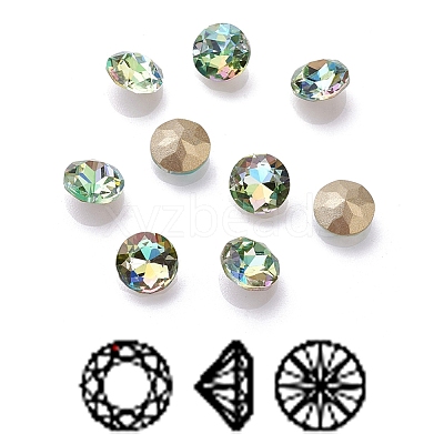K9 Glass Rhinestone Cabochons GLAA-D001-04B-1