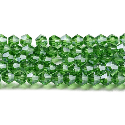 Transparent Electroplate Glass Beads Strands LS-EGLA-A039-T4mm-A03-1