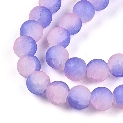 Crackle Glass Beads X1-GLAA-N009-10mm-08-1