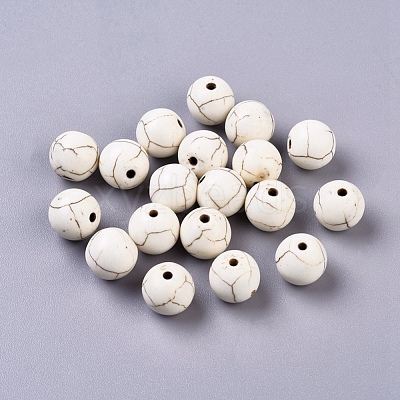 Synthetic Turquoise Beads Strands TURQ-G106-10mm-02Q-1