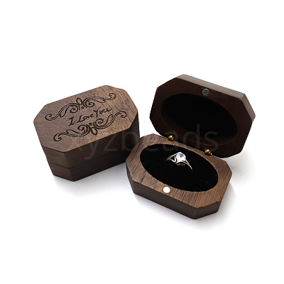 Wooden Ring Storage Boxes WOCR-PW0001-074-1