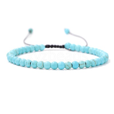 Adjustable Women's Turquoise Beaded Bracelet CN3407-51-1