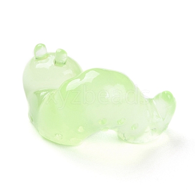 Luminous Resin Worm Ornament DJEW-R011-01B-02-1
