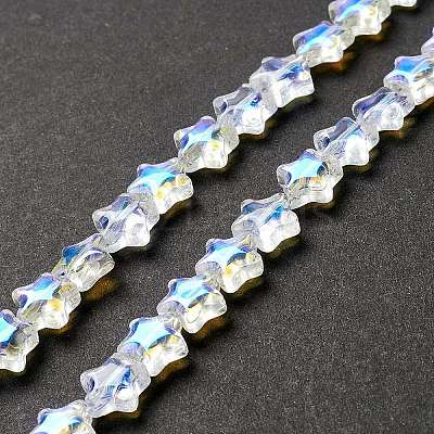 Transparent Glass Beads Strand X1-GLAA-F112-02I-1