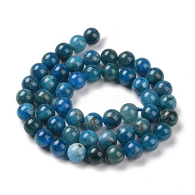 Natural Apatite Beads Strands G-R446-8mm-11-1