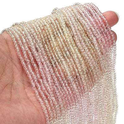 Transparent Painted Glass Beads Strands DGLA-A034-T1mm-A25-1