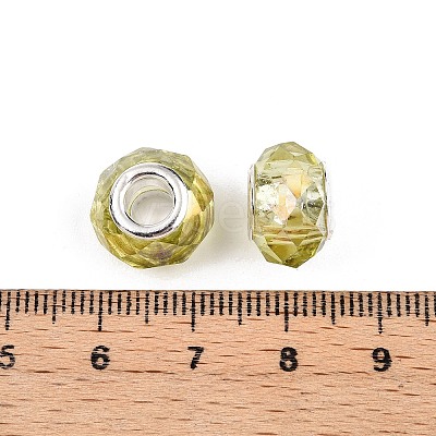 Transparent Glass European Beads GPDL-N004-D14mm-A03-1