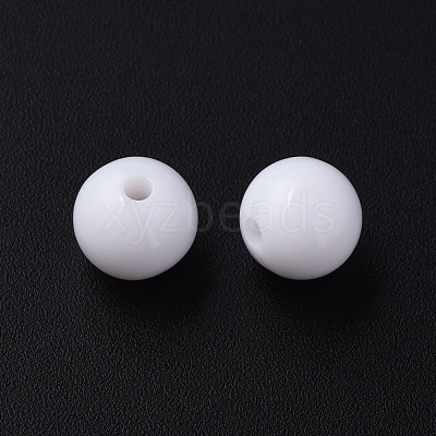 Opaque Acrylic Beads MACR-S370-C10mm-01-1