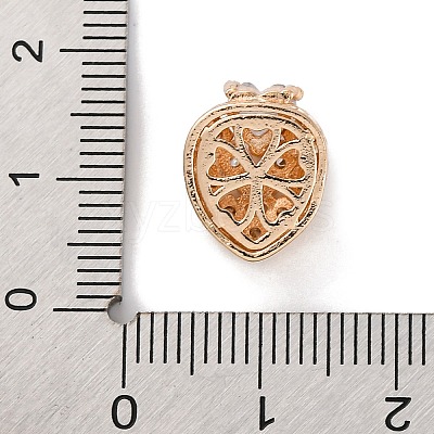Rack Plating Brass Micro Pave Cubic Zirconia Beads KK-Z082-08G-1