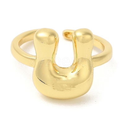 Brass Open Cuff Rings RJEW-U008-06U-G-1
