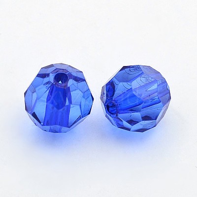 Transparent Acrylic Beads PL505Y-8-1