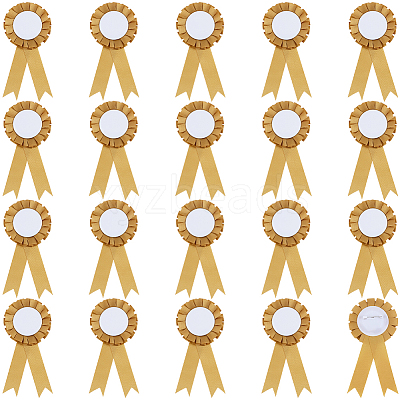 Award Ribbon Shape Iron Badge Pins JEWB-WH20002-04B-1