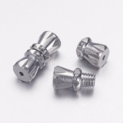 Brass Screw Clasps X-KK88-1