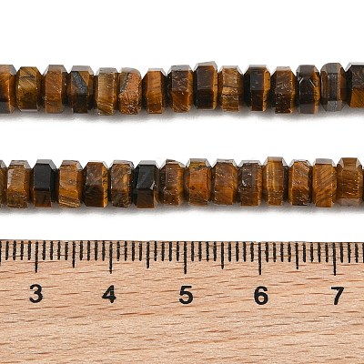 Natural Tiger Eye Beads Strands G-G317-A27-3X6MM-1