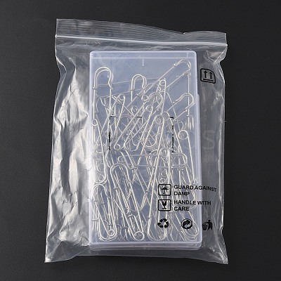 45Pcs 6 Size Iron Kilt Pins Brooch Clasps Jewelry Findings IFIN-YW0001-73-1
