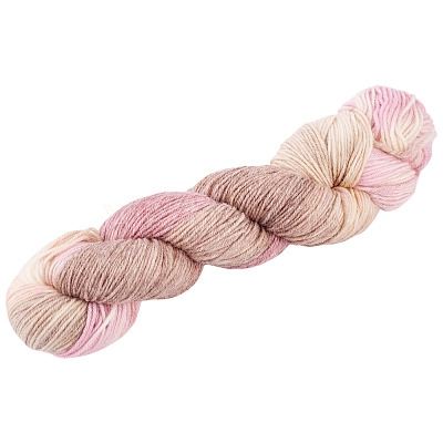 1 Skein 80% Wool 20% Acrylic Fiber Rainbow Segment Dyed Yarn OCOR-TA0003-02A-1