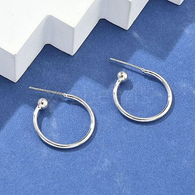 Brass Stud Earrings EJEW-L245-001P-1