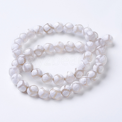 Tibetan Style dZi Beads G-G752-04-8mm-1