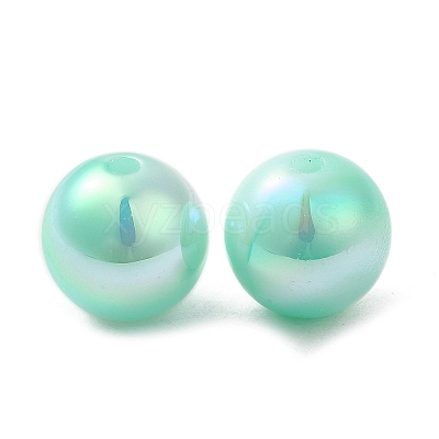Iridescent ABS Plastic Beads RESI-Z015-03D-1