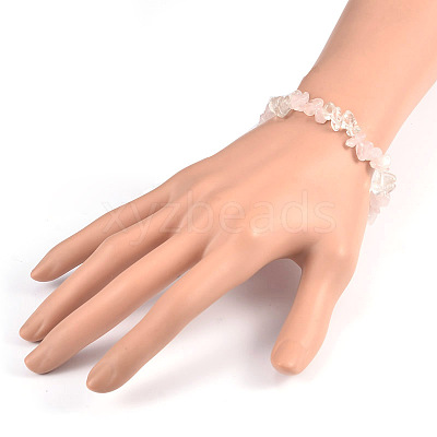 Chips Gemstone Beaded Stretch Bracelets BJEW-JB01825-1