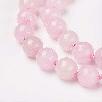 Natural Rose Quartz Beads Necklaces NJEW-F138-8mm-05-1