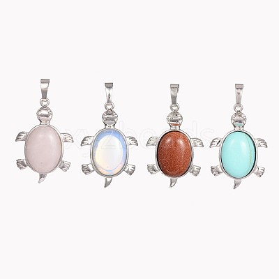 Tortoise Gemstone Pendants G-D648-M-RS-1