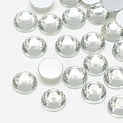 Flat Back Glass Rhinestone Cabochons RGLA-T090-SS16-01-1