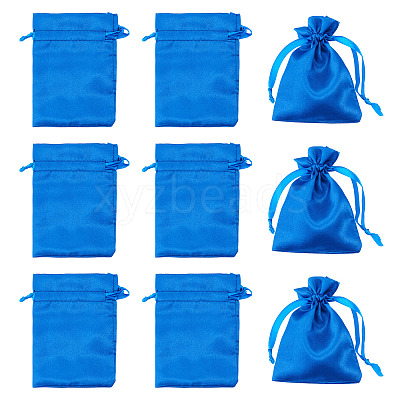 10Pcs Brocade Good Luck Fortune Drawstring Gift Blessing Bags PAAG-TADJ0001-01B-1