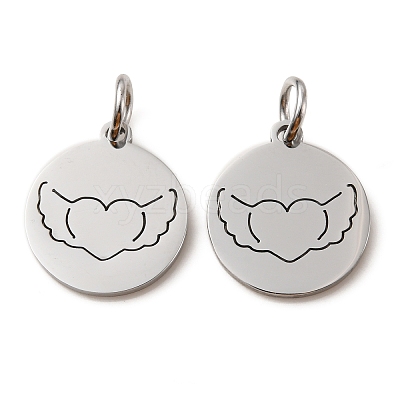 Non-Tarnish 304 Stainless Steel Charms LS-STAS-D050-07P-15-1